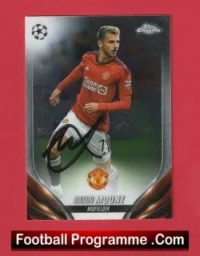 Manchester United Mason Mount Man Utd Signed Football Card Autograph