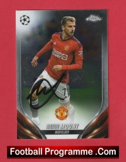 Manchester United Mason Mount Man Utd Signed Football Card Autograph - football programme