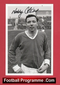 Manchester United Nobby Stiles Autograph Signed Picture Man Utd - football memorabilia