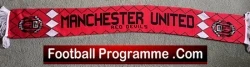 Manchester United Old Football Scarf 1990s - football programme