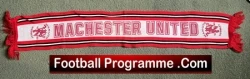 Manchester United Old Football Scarf 1980's - football programme