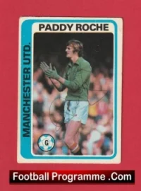 Manchester United Paddy Roche Autographed Signed Football Card Man Utd