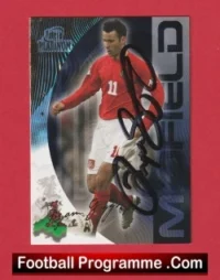 Manchester United Ryan Giggs Autograph Signed Football Card Man Utd