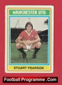 Manchester United Stewart Pearson Autographed Signed Football Card