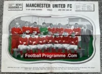 Manchester United Team Poster 1965 – Manchester Evening News