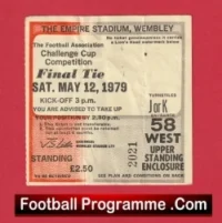 Manchester United v Arsenal 1979 – FA Cup Final Match Ticket