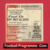 Manchester United v Arsenal 1979 – FA Cup Final Match Ticket