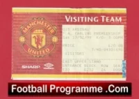 Manchester United v Arsenal 1999 – Treble Season Ticket