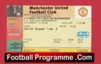 Manchester United v Barnsley 1997 – Football Ticket