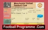 Manchester United v Blackburn Rovers 1997 – Football Ticket