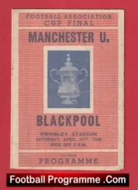 Manchester United v Blackpool 1948 – FA Cup Final Pirate Programme