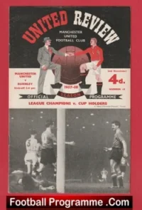 Manchester United v Burnley 1957 – Munich Season 57/58