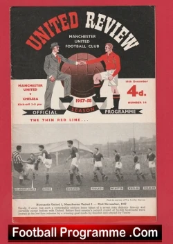Manchester United v Chelsea 1957 - Munich Season (Copy) - football programme