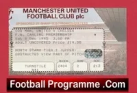 Manchester United v Chelsea 1995 – Football Ticket