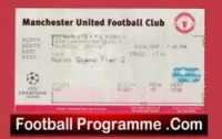 Manchester United v Kosice 1997 – Football Ticket