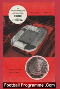 Manchester United v Liverpool 1965 – Charity Shield Man Utd