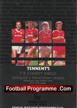 Manchester United v Liverpool 1990 - Charity Shield Wembley - football programme