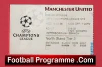 Manchester United v Monaco 1998 – Football Match Ticket
