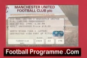 Manchester United v Newcastle United 1995 – Football Ticket