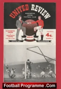 Manchester United v Newcastle United 1957