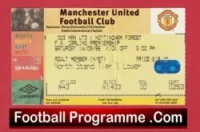 Manchester United v Nottingham Forest 1996 – Football Ticket
