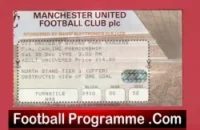 Manchester United v QPR 1995 – Match Ticket