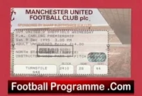 Manchester United v Sheffield Wednesday 1995 – Football Ticket
