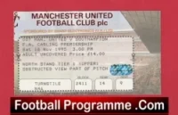 Manchester United v Southampton 1995 – Football Ticket