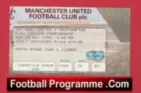 Manchester United v Southampton 1995 – Match Tickets