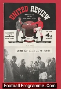 Manchester United v Sunderland 1958 – Plus Token Voucher Munich Season