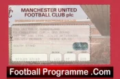 Manchester United v Sunderland 1996 – Football Ticket FA Cup