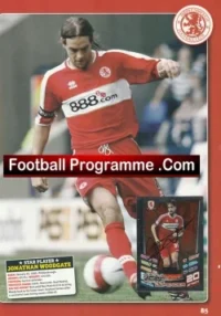 Middlesbrough Jonathan Woodgate Autograph Signed Football Card + Sheet