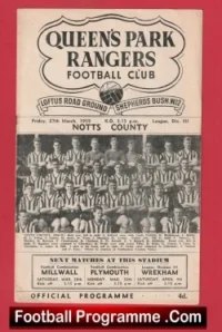 Queens Park Rangers v Notts County 1959