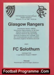 Solothurn v Glasgow Rangers 1987 – Challenge Match Switzerland