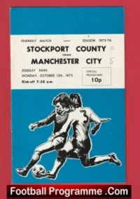 Stockport County v Manchester City 1975 – Bobby Charlton Manager
