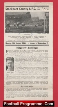 Stockport County v Rotherham United 1950