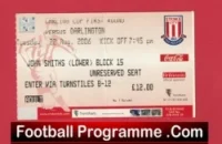 Stoke City v Darlington 2006 – Football Ticket