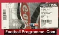 Stoke City v Manchester City 2011 – FA Cup Final Ticket