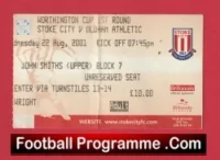 Stoke City v Oldham Athletic 2001 – Football Ticket