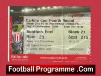 Stoke City v Rotherham United 2008 – Football Ticket