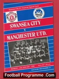 Swansea City v Manchester United 1986