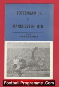 Tottenham Hotspur v Manchester United 1968 – Pirate Programme