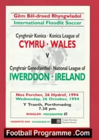 Wales v Ireland 1994 – International Match at Porthmadog