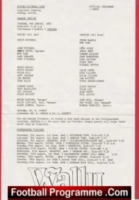 Woking v Chelsea 1981 – Kingfield Stadium