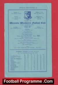 Wycombe Wanderers v Barking 1955