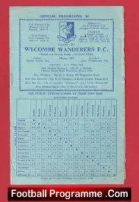 Wycombe Wanderers v Barking 1963