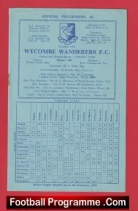 Wycombe Wanderers v Barnet 1959