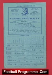 Wycombe Wanderers v Clapton 1958