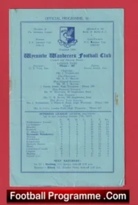 Wycombe Wanderers v Dulwich United 1953