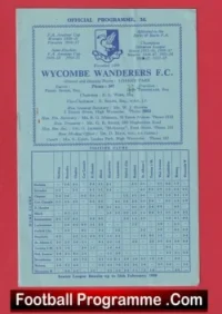 Wycombe Wanderers v Ilford 1959